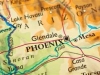 Glendale and Phoenix on Map