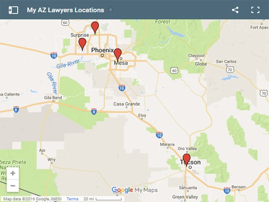 My AZ Lawyers Locations