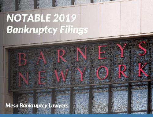 Notable 2019 Bankruptcy Filings
