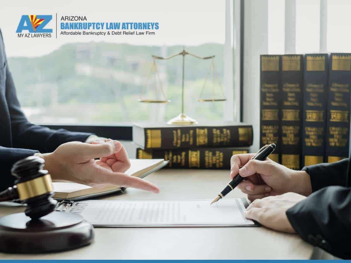 Avoiding a lawsuit by filling for bankruptcy in Arizona